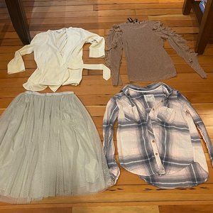 Women's Clothes (1 skirt and 3 shirts)
